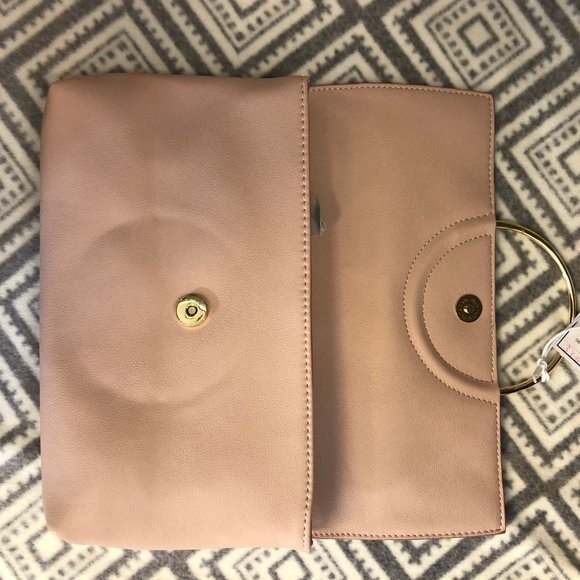 NWT Kaari Clutch - Blush with Gold - Picture 5 of 5